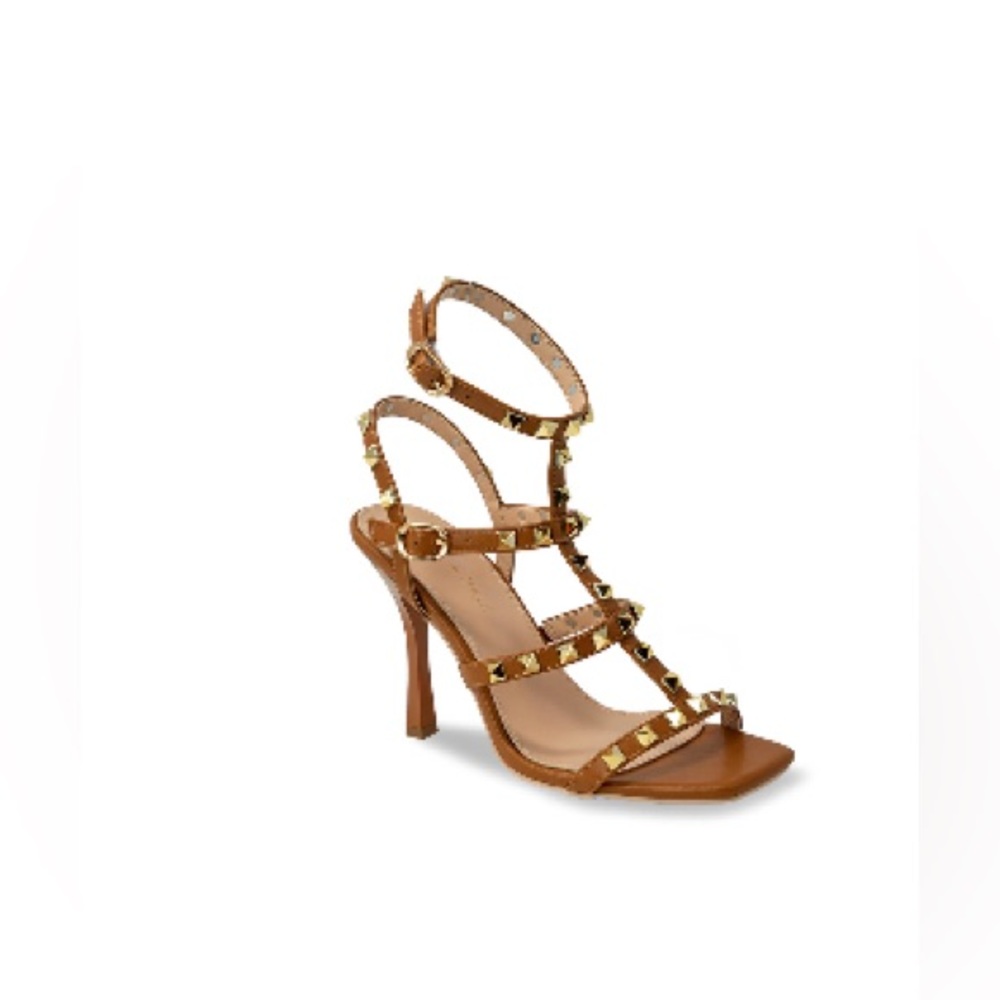 Studded Ankle Strap Sandals